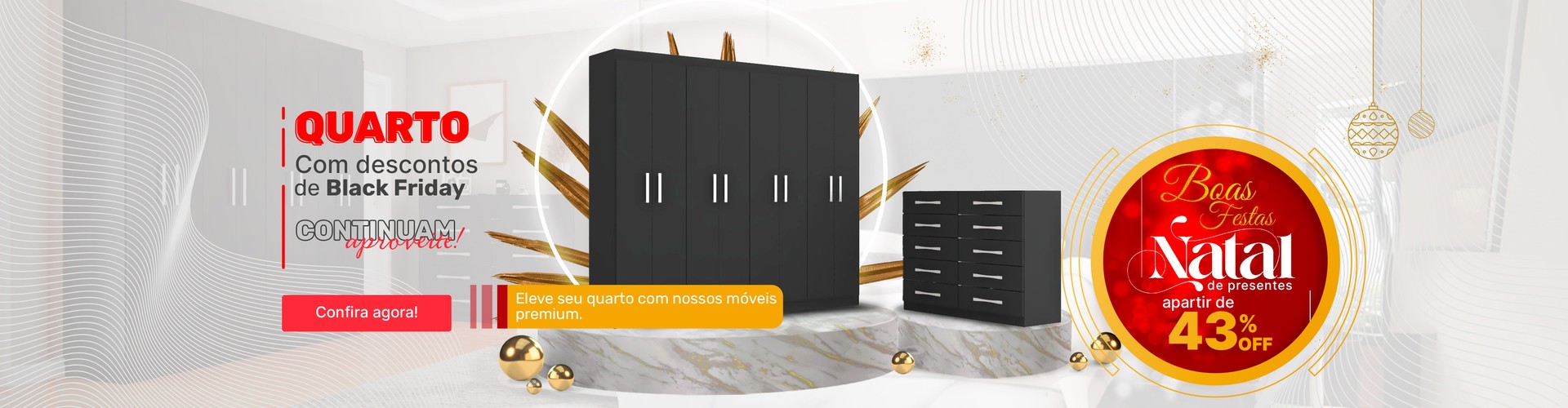 Quarto - Os descontos de Black Friday Continuam Aproveite