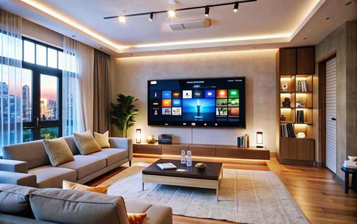 Sala de TV moderna e aconchegante | Panorama Móveis