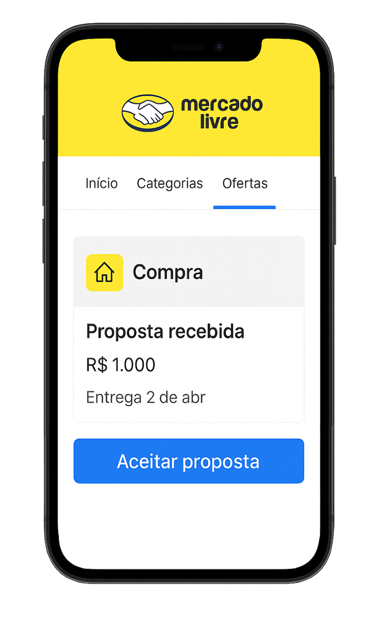 Tela de Proposta Mercado Livre