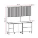 Cozinha Compacta Art 8 Portas 3 Gavetas Freijó/Vanilla - Kits Paraná