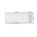 Armário Aéreo de Cozinha 80 Cm Glória 1 Porta Basculante Branco Neve - Mx Móveis