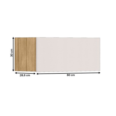 Armário Aéreo Cozinha Art 1 Porta Freijó/Soft - Kits Paraná