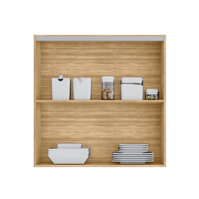 Armário Aéreo Cozinha 80 Cm Art 1 Porta Articulada Freijó/Soft - Kits Paraná