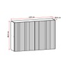 Armário Aéreo Cozinha 120 Cm Art 1 Porta Articulada Freijó - Kits Paraná