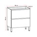 Balcão de Cozinha 80 Cm Art 1 Porta 1 Gaveta 3016 Vanilla - Kits Paraná