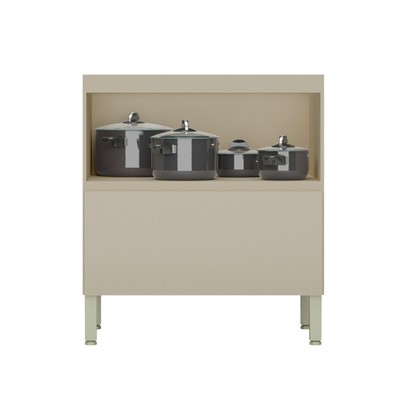 Balcão de Cozinha 80 Cm Art 1 Porta 1 Gaveta 3016 Vanilla - Kits Paraná