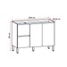 Balcão de Cozinha para Pia 120 Cm Art 3 Portas 2 Gavetas Vanilla - Kits Paraná