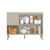 Balcão de Cozinha para Pia 120 Cm Art 3 Portas 2 Gavetas Vanilla - Kits Paraná