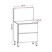 Balcão de Cozinha 80 Cm Art 1 Porta 1 Gaveta Vanilla - Kits Paraná