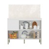 Balcão de Cozinha 120 Cm Art 3 Portas 2 Gavetas Branco/ártico - Kits Paraná