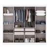 Guarda-Roupa Casal Liberdade 8 Portas 4 Gavetas Branco - Pnr Móveis