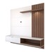 Painel para TV Até 60 Polegadas Caribe 1 Porta 1 Prateleira Off White/Nogueira Real - Panorama Móveis