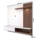 Painel para TV Até 60 Polegadas Caribe 1 Porta 1 Prateleira Off White/Nogueira Real - Panorama Móveis