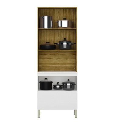 Paneleiro Art 3 Portas 1 Gaveta Freijó/ártico - Kits Paraná