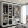 Guarda-Roupa Casal Kate 3 Portas 2 Gavetas com Espelho Branco - Panorama Móveis