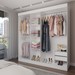 Guarda-Roupa Casal Katy 3 Portas 2 Gavetas com Espelho Branco - Pnr Móveis