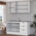 Cozinha Americana Compacta Califórnia 5 Portas 3 Gavetas Branco - Panorama Móveis