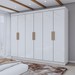 Guarda-Roupa Casal Aurora 6 Portas 2 Gavetas Branco Neve - Panorama Móveis