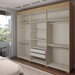 Guarda-Roupa Casal Manhattan 6 Portas 2 Gavetas Marrocos/Off White - Panorama Móveis