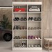 Sapateira Multiuso 20 Pares Sapato 4 Portas 8 Prateleiras Branco - Panorama Móveis