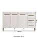 Balcão de Cozinha Completo 3 Portas 3 Gavetas Branco - Panorama Móveis