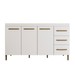 Balcão de Cozinha Completo 3 Portas 3 Gavetas Branco - Panorama Móveis