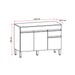 Balcão de Cozinha 120 Cm Line 3 Portas 1 Gaveta Supremo - Kits Paraná