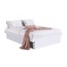 Cama Casal Bogotá com Baú Articulável Branco - Art In Móveis