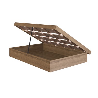 Cama Casal Bogotá com Baú Articulável Mel - Art In Móveis