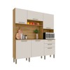 Cozinha Compacta Ferrara 6 Portas 2 Gavetas Freijó/Soft - Kits Paraná