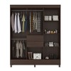 Guarda-Roupa Solteiro Munique 8 Portas 2 Gavetas Café Touch - Demóbile
