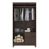 Guarda-Roupa Lótus 4 Portas 2 Gavetas Café Touch - Demóbile