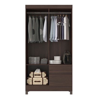 Guarda-Roupa Lótus 4 Portas 2 Gavetas Café Touch - Demóbile