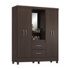 Guarda-Roupa Capelinha Lord 4 Portas Café Touch - Demóbile