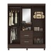 Guarda-Roupa Capelinha Lord 4 Portas Café Touch - Demóbile