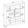 Guarda-Roupa Casal Cádis 4 Portas 6 Gavetas com Espelho Café Touch - Demóbile