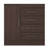 Cômoda Montevidéu 1 Porta 4 Gavetas Café Touch - Demóbile