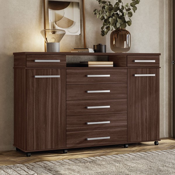 Cômoda London 7 Gavetas Café Touch - Demóbile