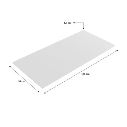 Tampo para Balcão 120 Cm Branco - Jcarvalho