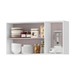 Armário Aéreo de Cozinha 120 Cm Gloria 3 Portas Branco Neve - Mx Móveis