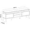 Rack para TV Até 75 Polegadas com Led Lumina 2 Portas Cinamomo/Off White - Artely