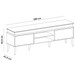 Rack para TV Até 75 Polegadas com Led Lumina 2 Portas Cinamomo/Off White - Artely
