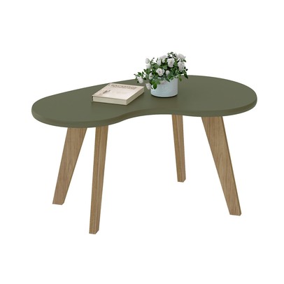 Mesa de Centro Flora 100% Mdf Menta - Pnr Móveis