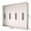 Guarda-Roupa Casal Diplomata 8 Portas 4 Gavetas 100% Mdf Branco - Panorama Móveis