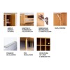 Cozinha Compacta Dália 6 Portas 3 Gavetas Freijó/Mármore Branco - Tecno Mobili