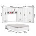 Guarda-Roupa Casal Modulado com Cama Hércules 11 Portas 6 Gavetas Branco - Carioca Móveis