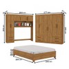 Guarda-Roupa Casal Modulado com Cama Hércules 11 Portas 6 Gavetas Cinamomo - Carioca Móveis