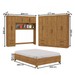 Guarda-Roupa Casal Modulado com Cama Hércules 11 Portas 6 Gavetas Cinamomo - Carioca Móveis