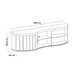 Rack para TV Até 75 Polegadas Magnum 1 Porta Ripada Flex Cinamomo/Off White - Artely Móveis
