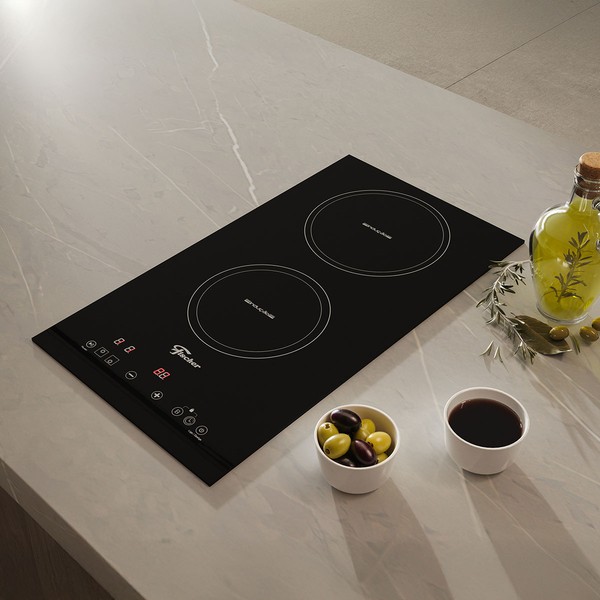 Cooktop 2 Bocas de Indução Mesa Vitrocerâmica 220v Preto - Fischer